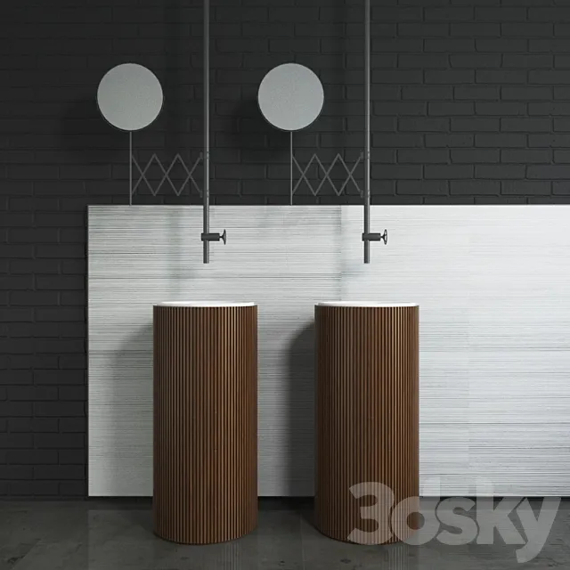 SALVATORI ADDA | Freestanding washbasin 3D Model SALVATORI ADDA | Freestanding washbasin 3D Model