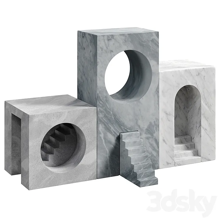 Salvatori Utopia decor ( corona7+vray ) 3D Model Free Download