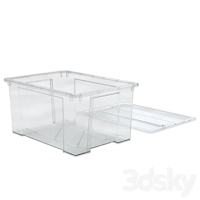 Samla box ikea clear 3D Model Samla box ikea clear 3D Model