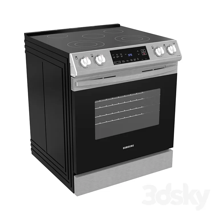 [3DSKY] Samsung 6.3 Cu. Ft. Electric Range With Slidein Design In