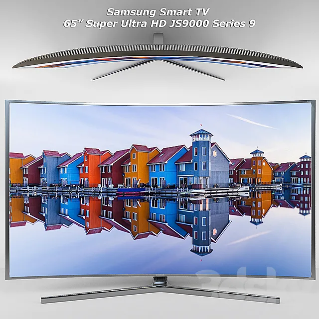 Samsung 65 “SUHD 4K Curved Smart TV JS9000 3D Model