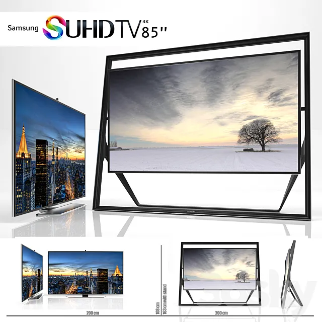 SAMSUNG 85 INCH UHD TV 3DModel