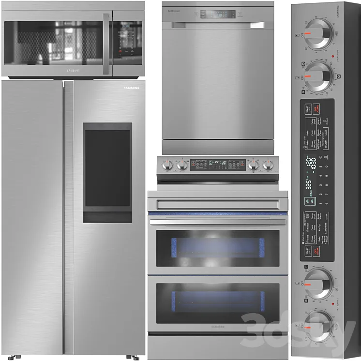 Samsung Appliance Collection 10 3D Model Free Download