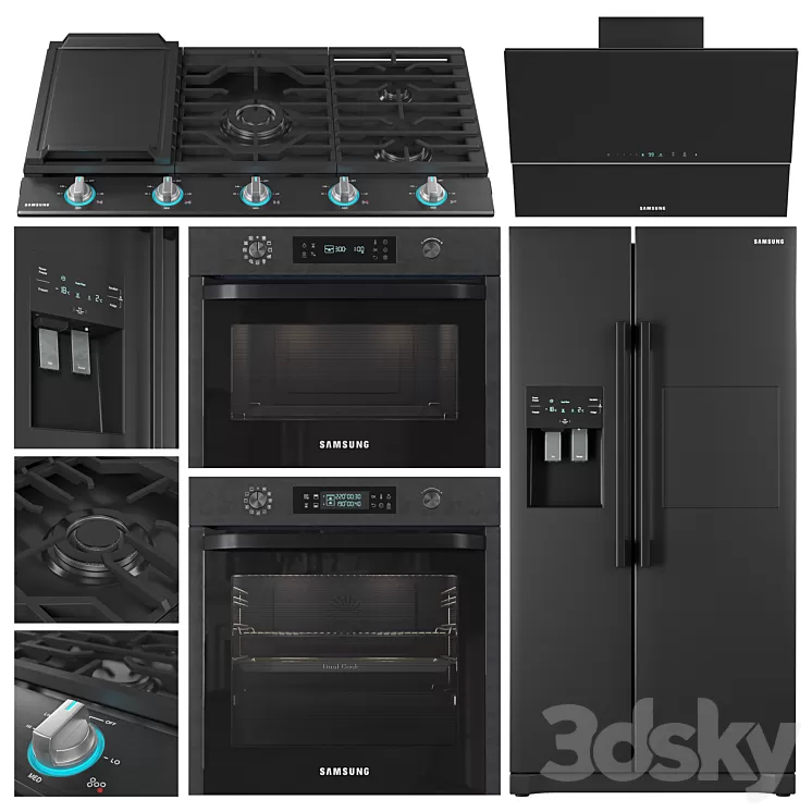 samsung appliance collection 3D Model