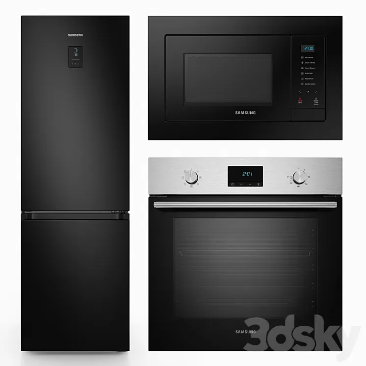Samsung built-in kitchen appliances 3D Model