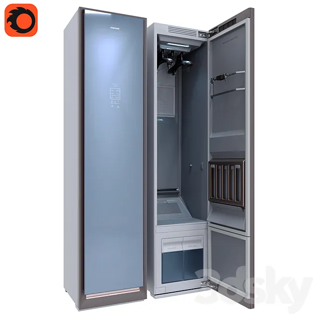 Samsung DF60R8600CG AirDresser Garment Care System 3DModel