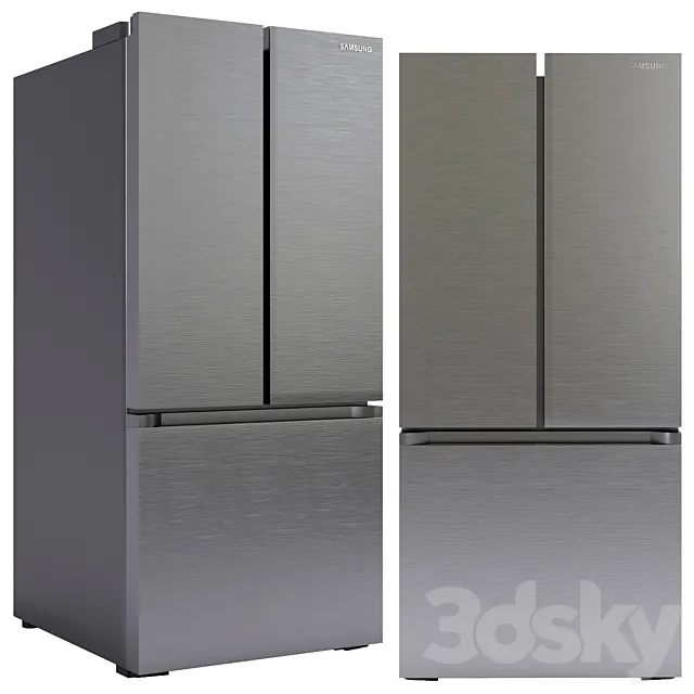 Samsung Door French Door Refrigerator 3D Model Samsung Door French Door Refrigerator 3D Model