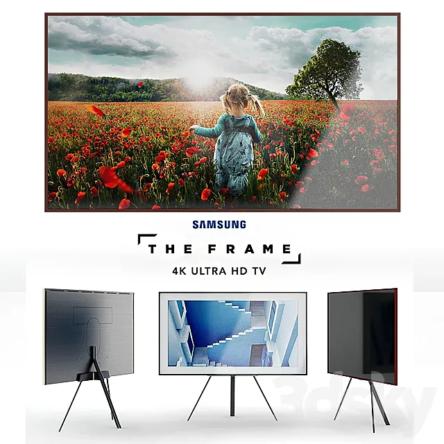 Samsung Frame 4K Ultra HD TV 3DModel