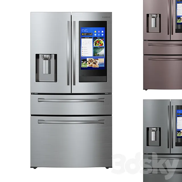 Samsung French Door Refrigerator 3DModel Samsung French Door Refrigerator 3DModel