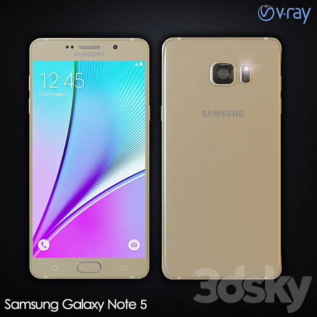 Samsung Galaxy Note 5 3D Model