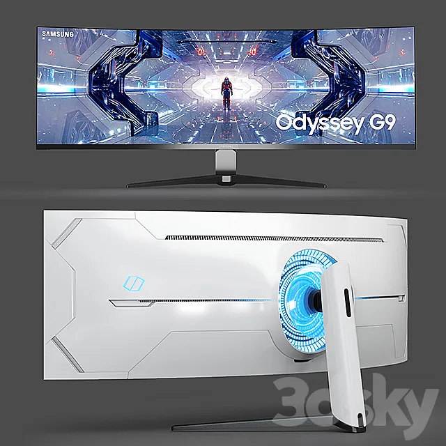 Samsung Gaming Monitor Odyssey G9 48.9 ” 3D Model