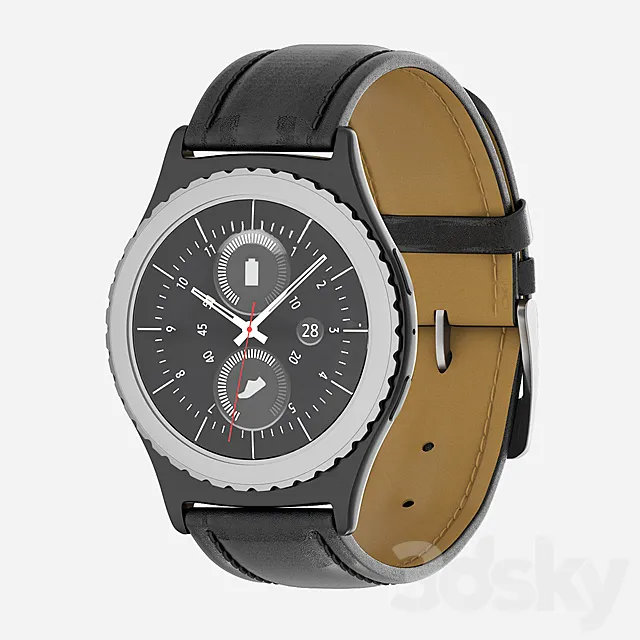 Samsung Gear S2 Classic Clock 3DModel Samsung Gear S2 Classic Clock 3DModel
