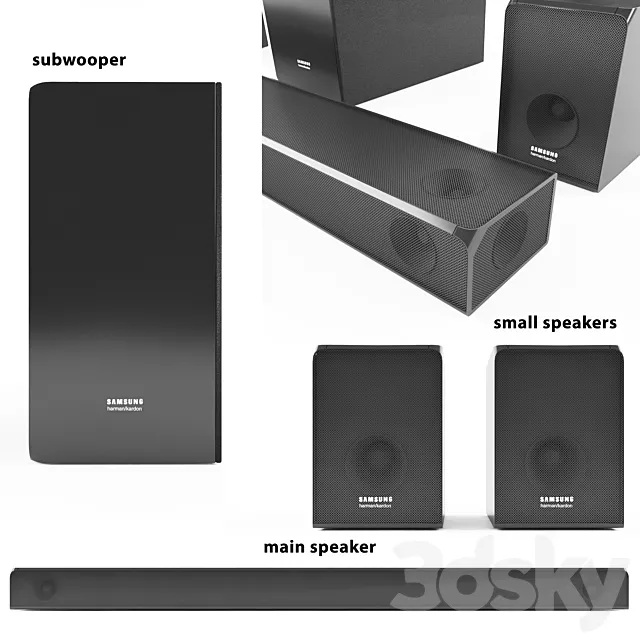 Samsung harman kardon home cinema 2018 3D Model