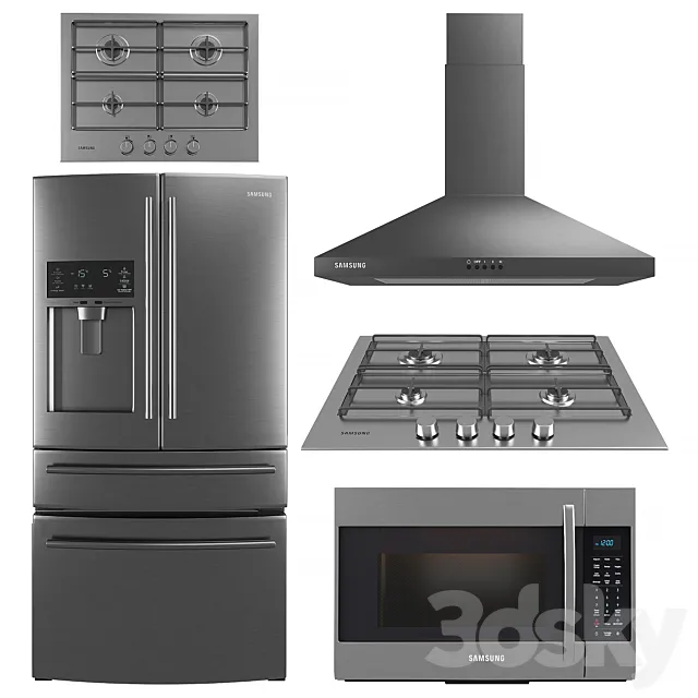 Samsung Kitchen Set 3DModel Samsung Kitchen Set 3DModel