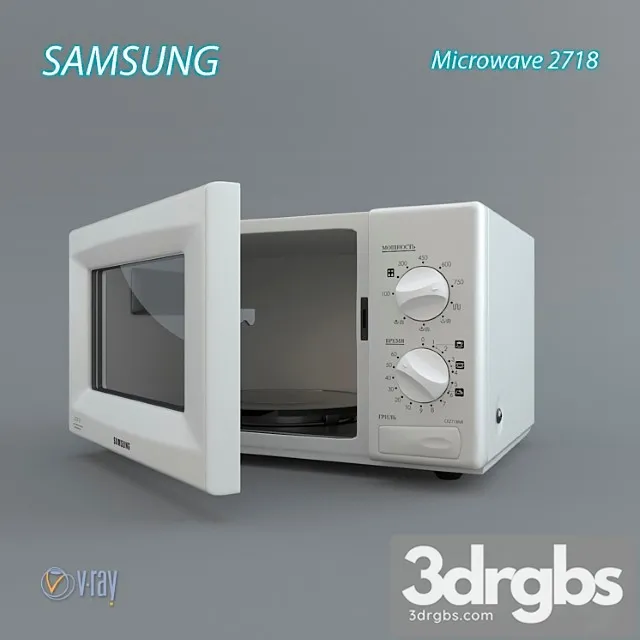 Samsung microwave2718 2 3D Model Download