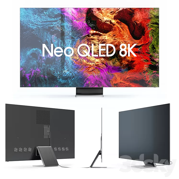 Samsung Neo QLED 8K Smart TV 2021 3D Model Free Download - 3DSKY Decor ...
