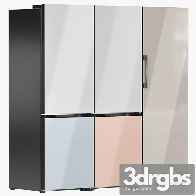 Samsung Refrigerator Collection 04 3D Model Download
