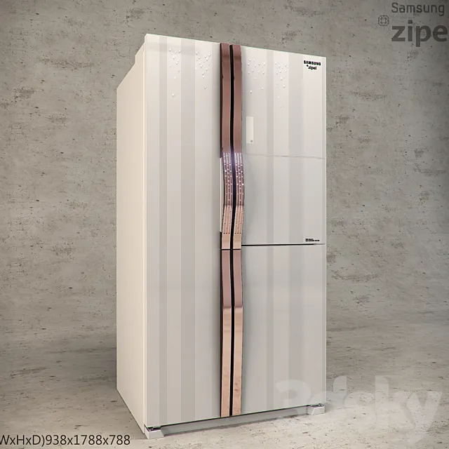 SAMSUNG RS26MBZBL1WH 3DModel