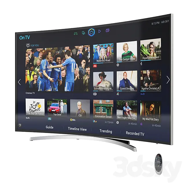 Samsung Smart 3D LED TV UE65H8000 Free Download