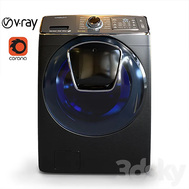 Samsung-Washer-Machine 3D Model