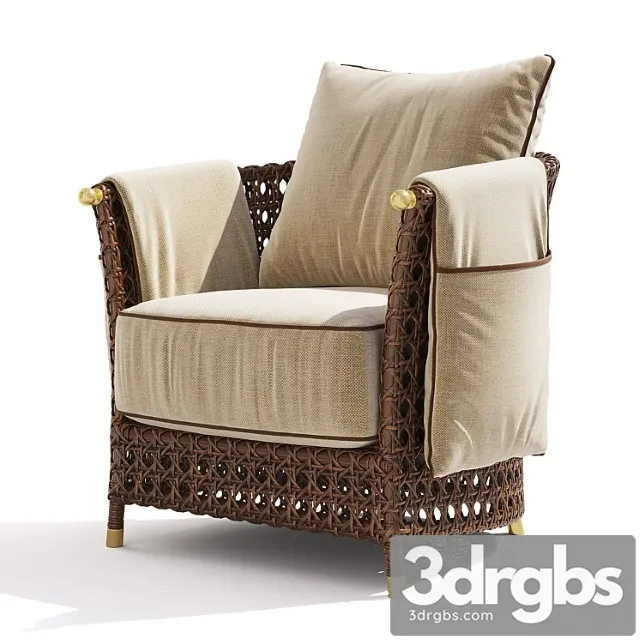 Samuele mazza rigel armchair 3D Model Download