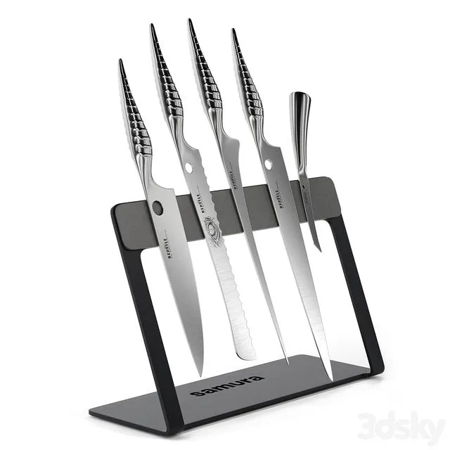 Samura Reptile Set 1 3D Model