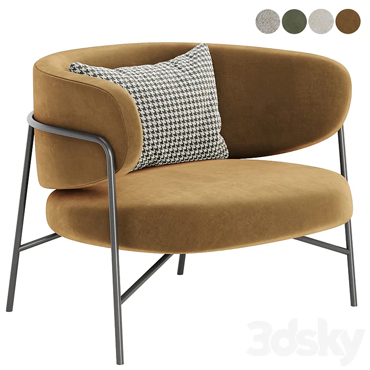 Samurai armchair by Archirivolto 3D Model Free Download