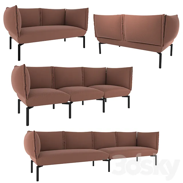 Sancal CLICK | Sofa with soft armrests 3DModel Sancal CLICK | Sofa with soft armrests 3DModel