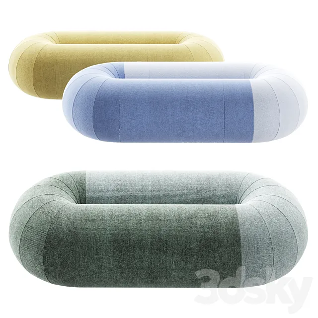 Sancal LOOP | Modular pouffe 3D Model Sancal LOOP | Modular pouffe 3D Model