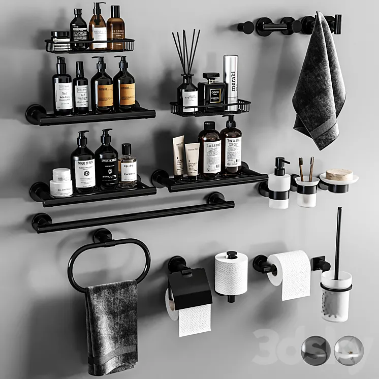 Sanco Galaxy Bathroom accessories 31 3D Model Free Download