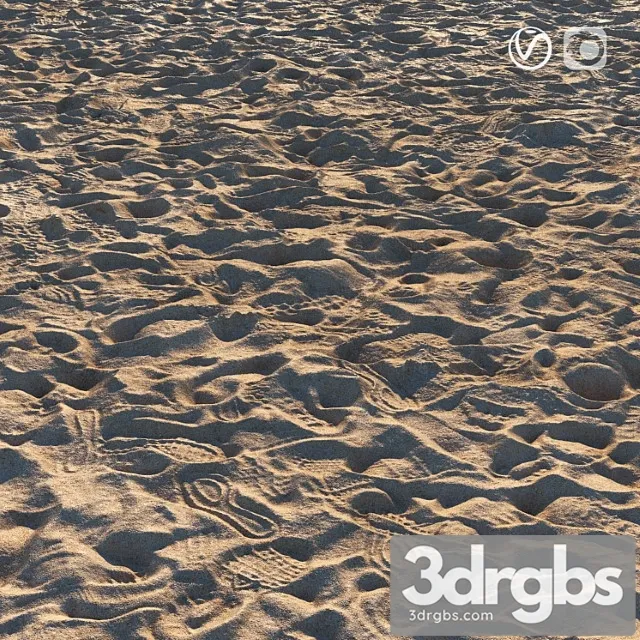 Sand Beach Material 3D Model Download