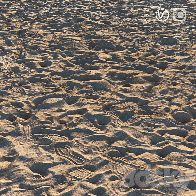 Sand beach material 3D Model