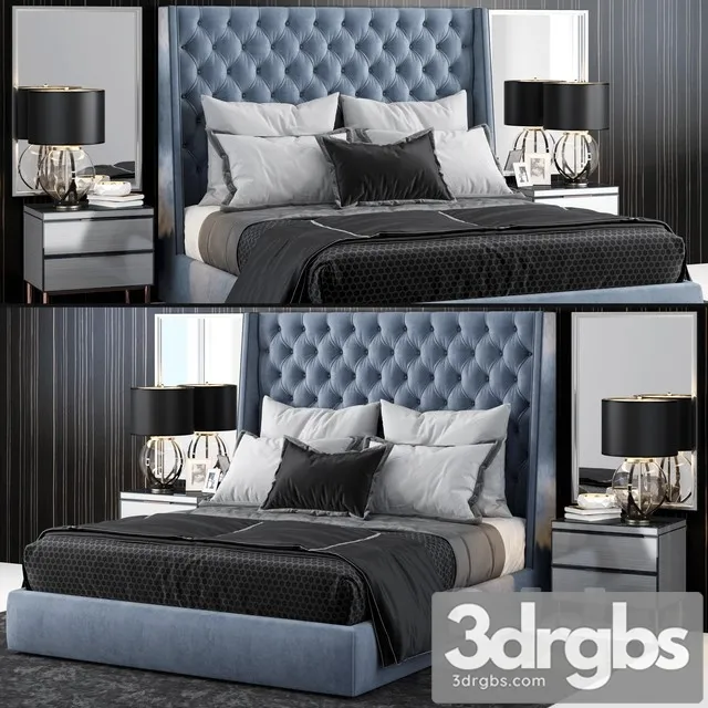Sandringham Velvet Upholstered 3D Model Download Sandringham Velvet Upholstered 3D Model Download