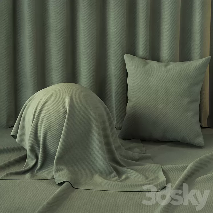 Sandwashed Tencel Fabric Texture 4K – Seamless – 4 Color 3D Model Free Download