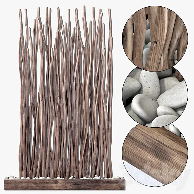 Sang crooked decor pebble n2 3D Model Sang crooked decor pebble n2 3D Model