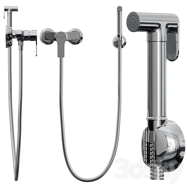 Sanitary shower Ramon Soler TITANIUM 1844WC 3D Model