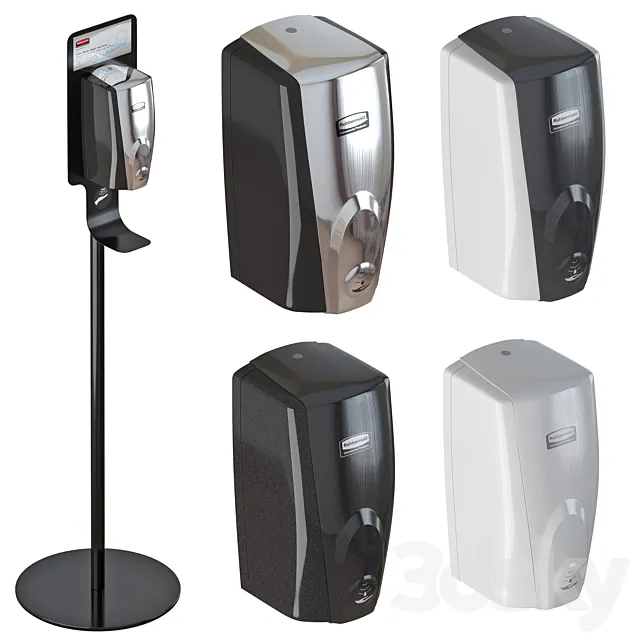 Sanitizers “Rubbermaid” 3D Model Sanitizers “Rubbermaid” 3D Model