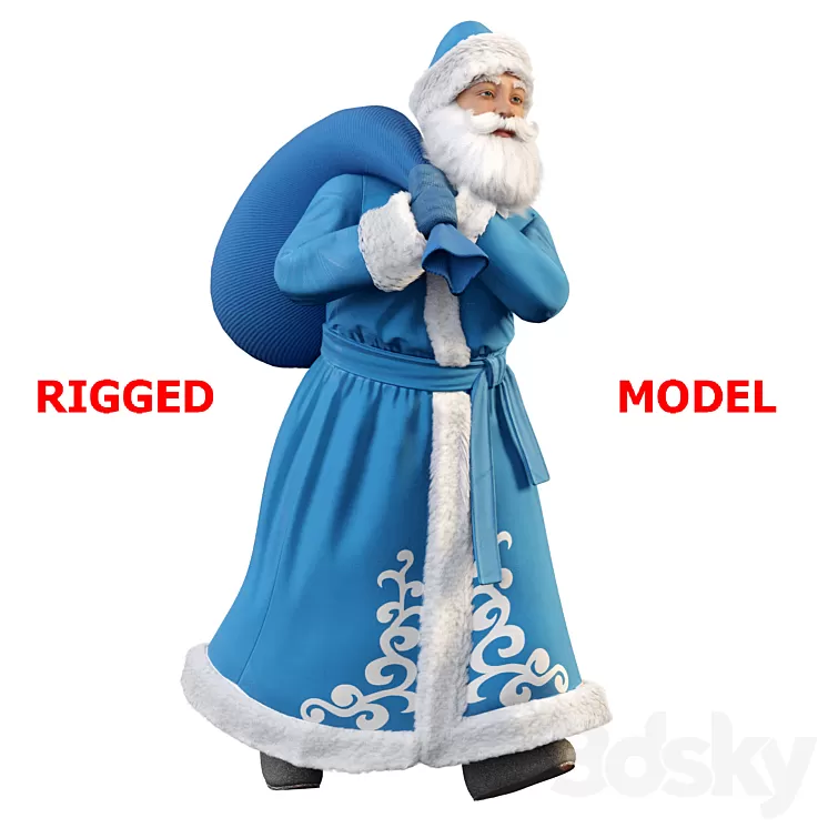 Santa Claus 3D Model