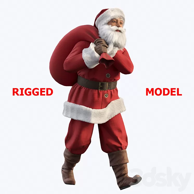 Santa Claus 3D Model