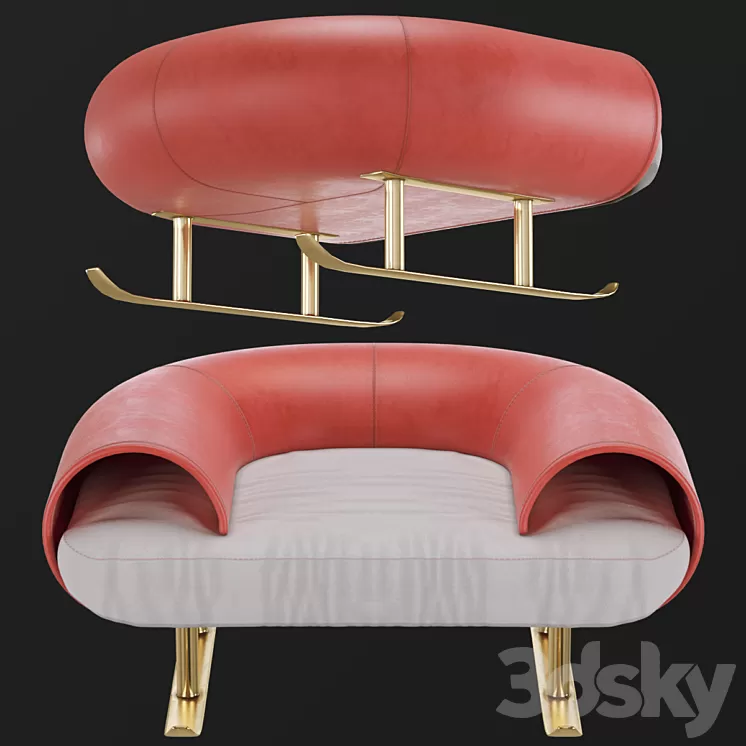 Santa Claus Chair 3D Model Santa Claus Chair 3D Model