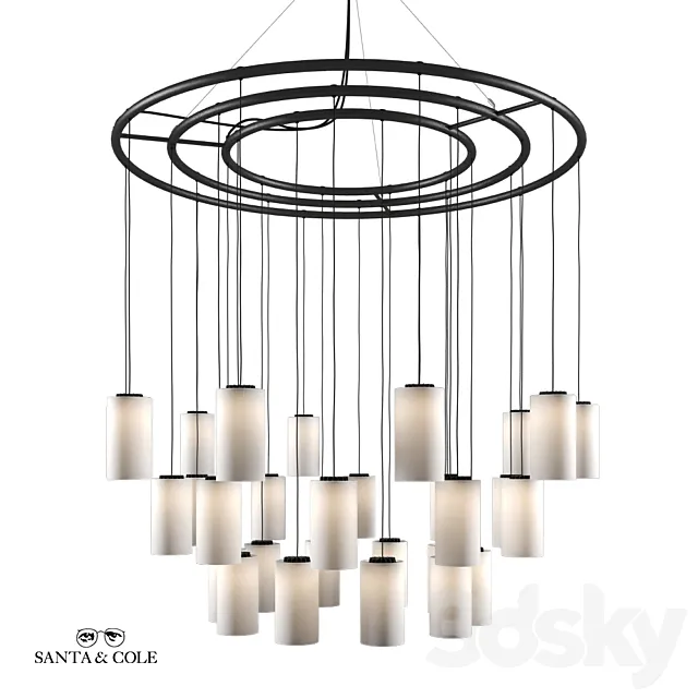 Santa&Cole Cirio Chandelier M 3D Model