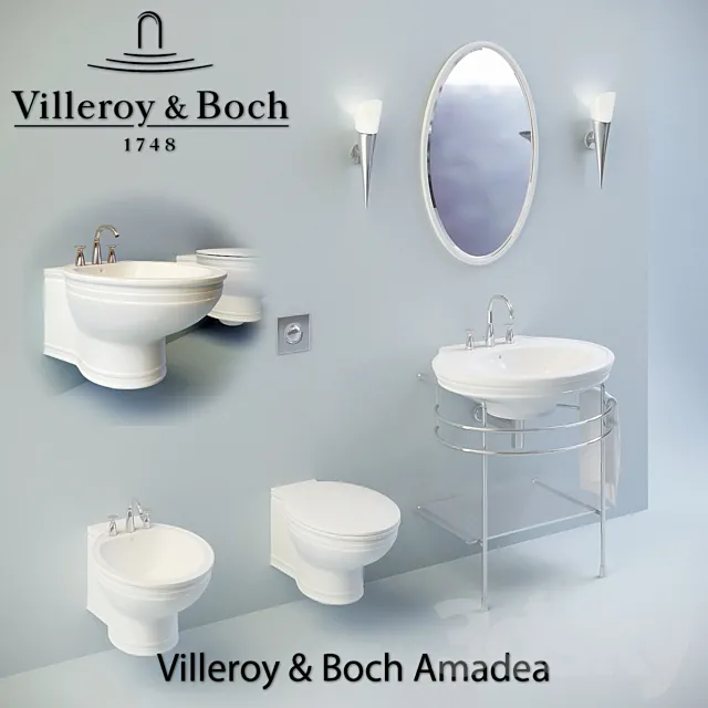 Santehkomplekts Villeroy & Boch Amadea 3DModel