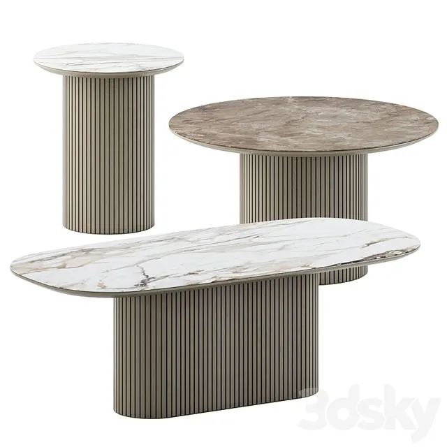 Santiago Coffee tables by Boconcept 3D Model Santiago Coffee tables by Boconcept 3D Model