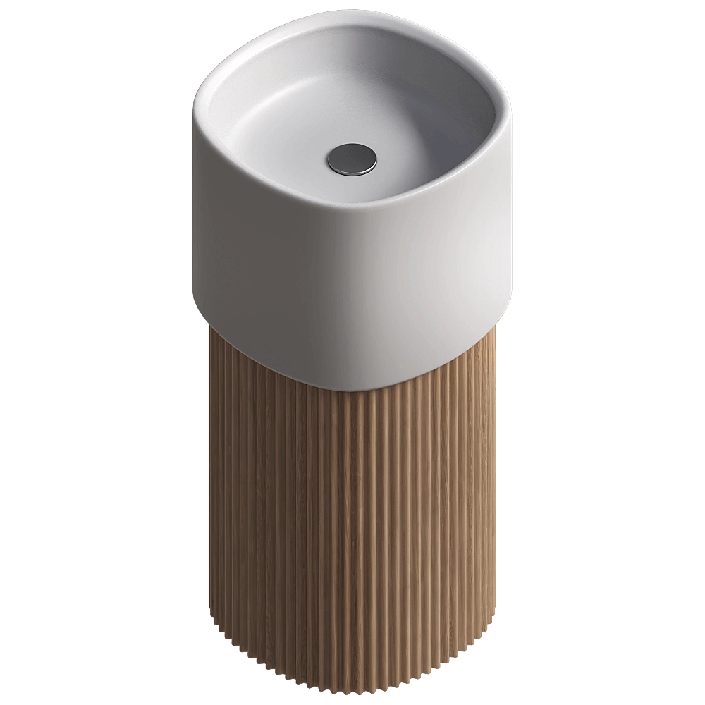 Sanycces – Washbasin Oasis semipedestal exento 3D Model