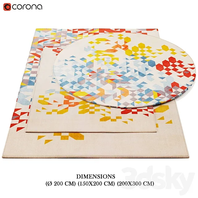 Sapore di Mare Rugs 3D Model Sapore di Mare Rugs 3D Model