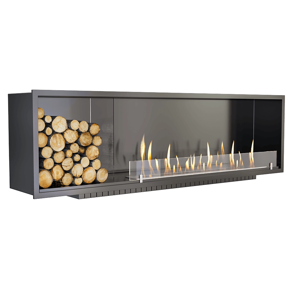 SappFire – Built-in fireplace with firewood 3D Model
