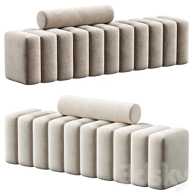 SARA SHOE STOOL 3D Model