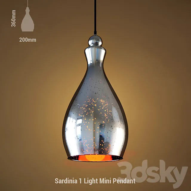 Sardinia 1 Light Mini Pendant 3DModel Sardinia 1 Light Mini Pendant 3DModel