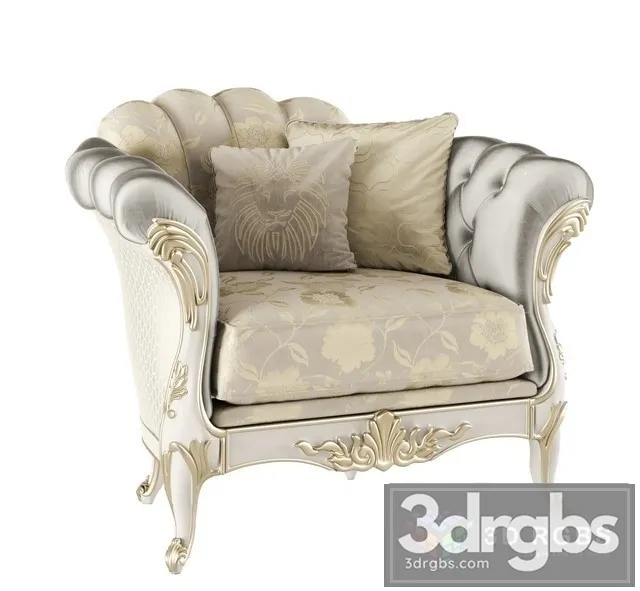 Sat Brera Armchair 3D Model Download