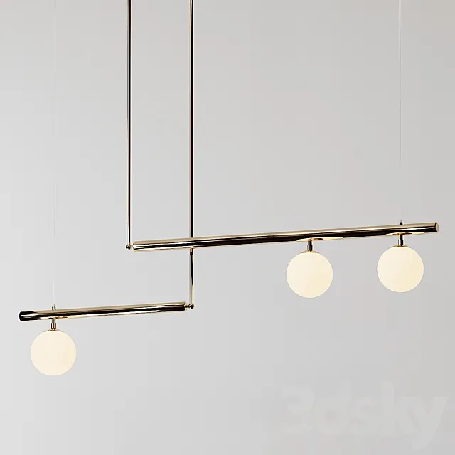 Satellite IV Sculpted Pendant by Paul Matter 3D Model